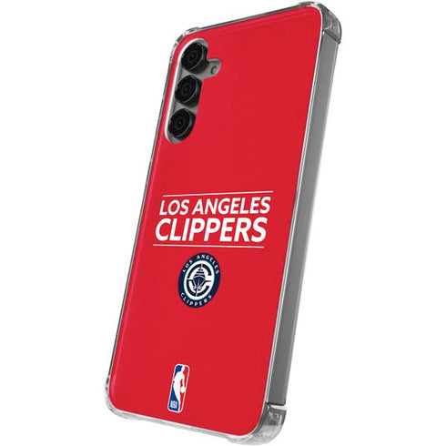 NBA Los Angeles Clippers Standard Red Galaxy S24 Plus Clear Case
